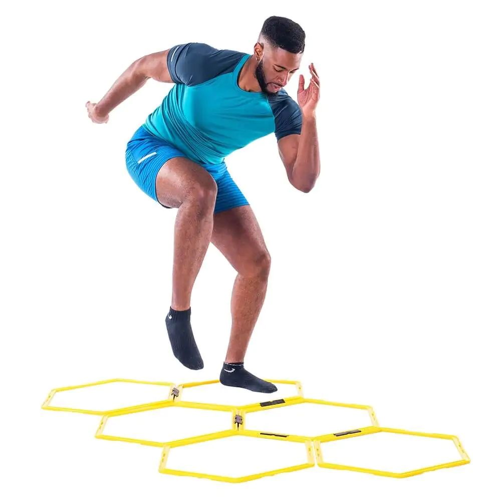 Argola Grade Hexagonal de Agilidade 6 Unidades Laranja