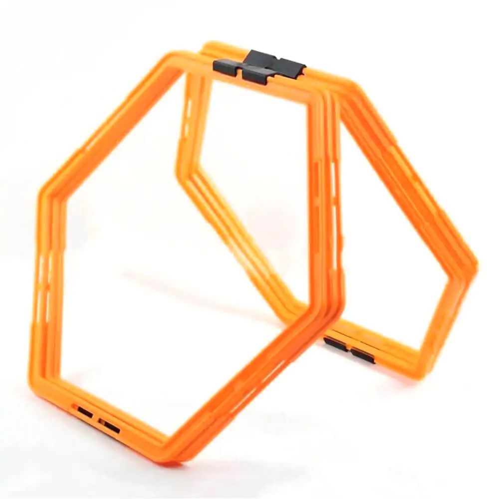 Argola Grade Hexagonal de Agilidade 6 Unidades Laranja