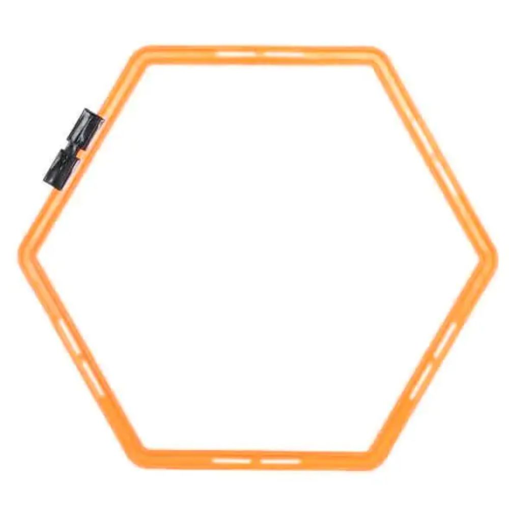 Argola Grade Hexagonal de Agilidade 6 Unidades Laranja