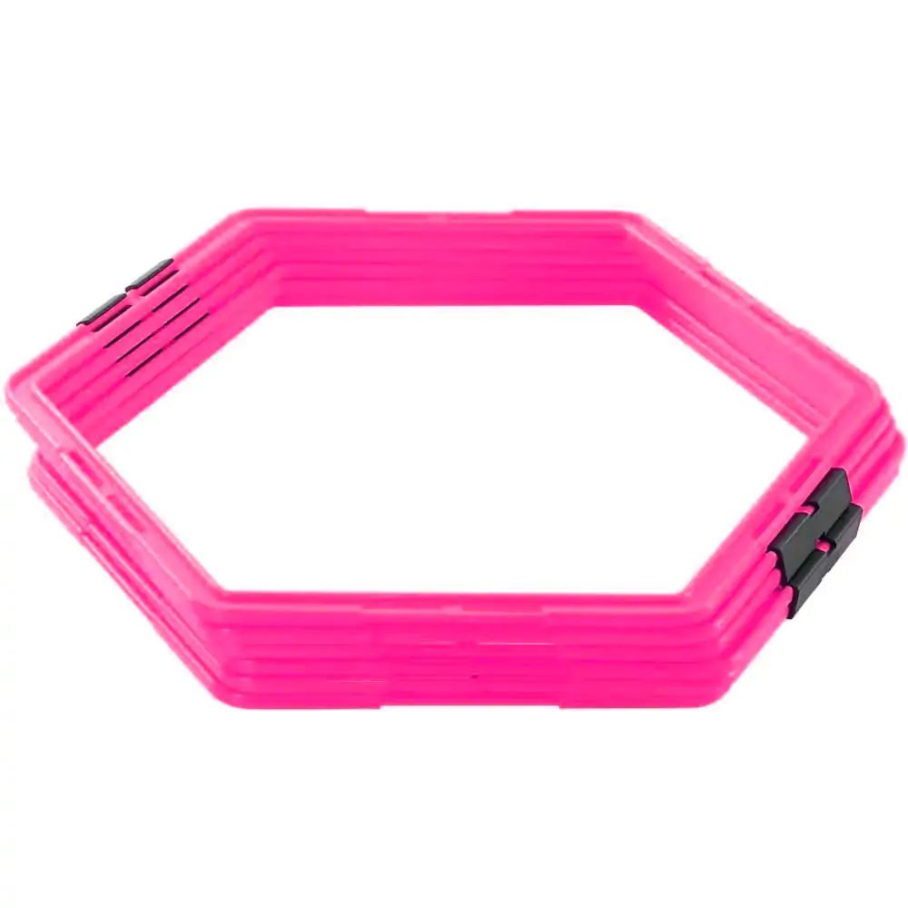 Argola Grade Hexagonal de Agilidade 6 Unidades Rosa