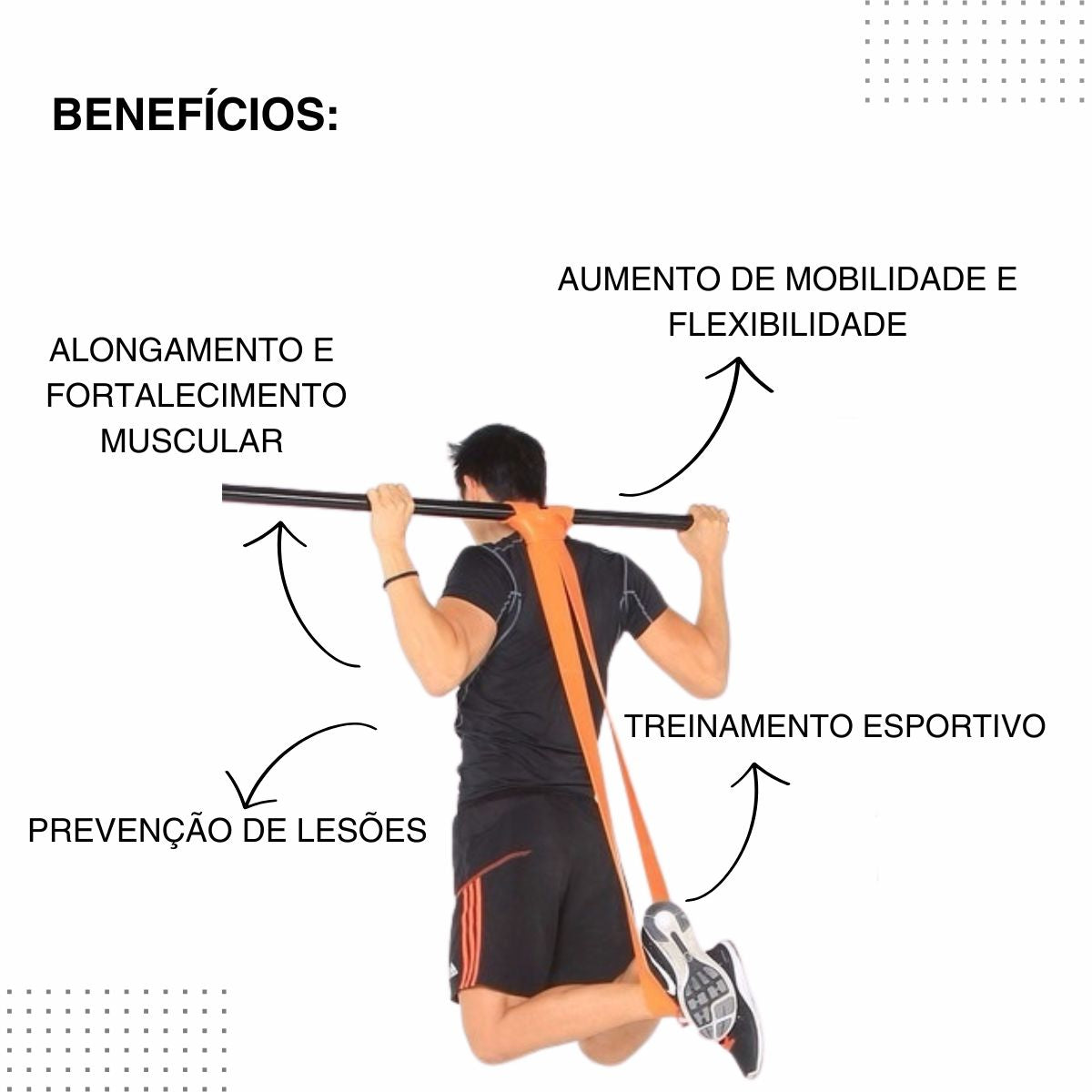 Super Band Leve Preto 2.1 Arzur Fitness