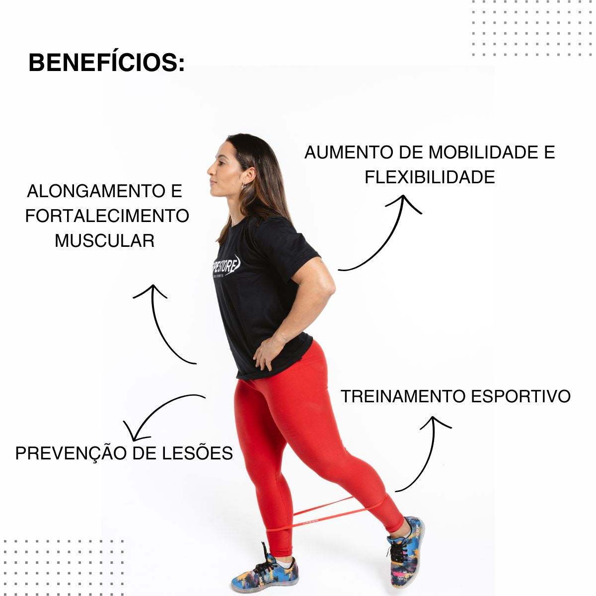 Super Mini Bands Tensão Leve 1.3 Vermelho Arzur Fitness