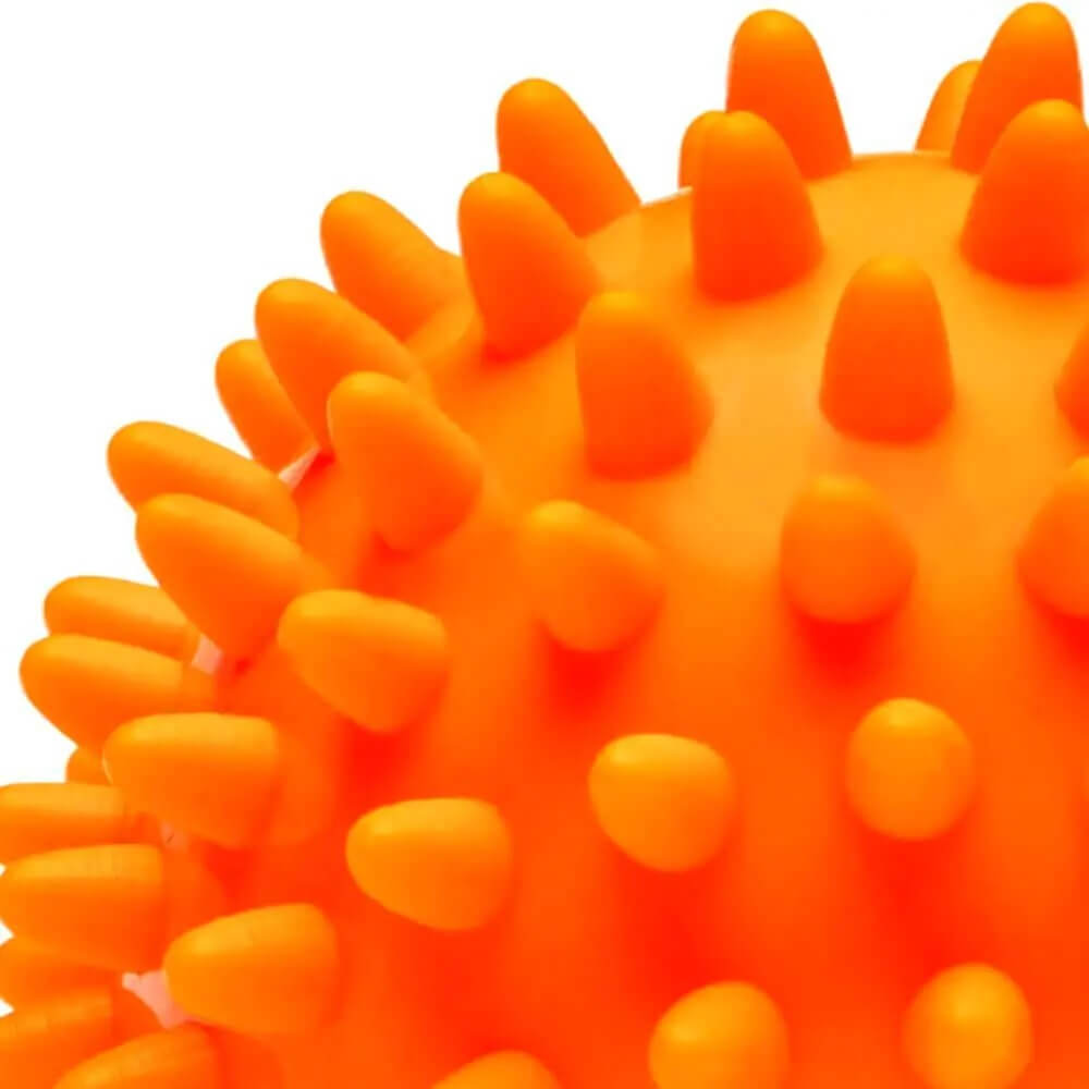 Bola de Massagem Cravos Texturizada 9,0 cm Laranja