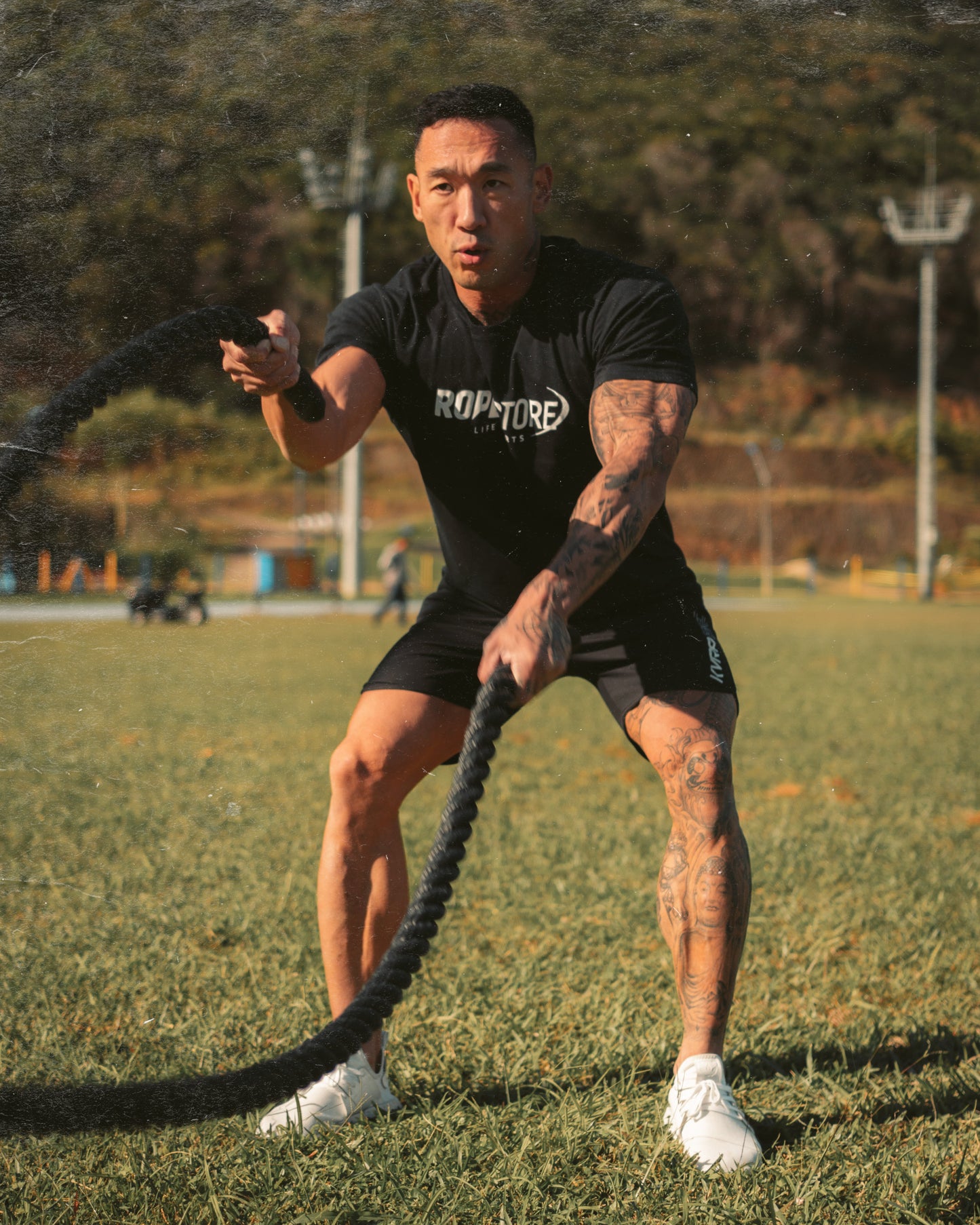 Corda Naval 40 mm Revestida Laranja Rope Training