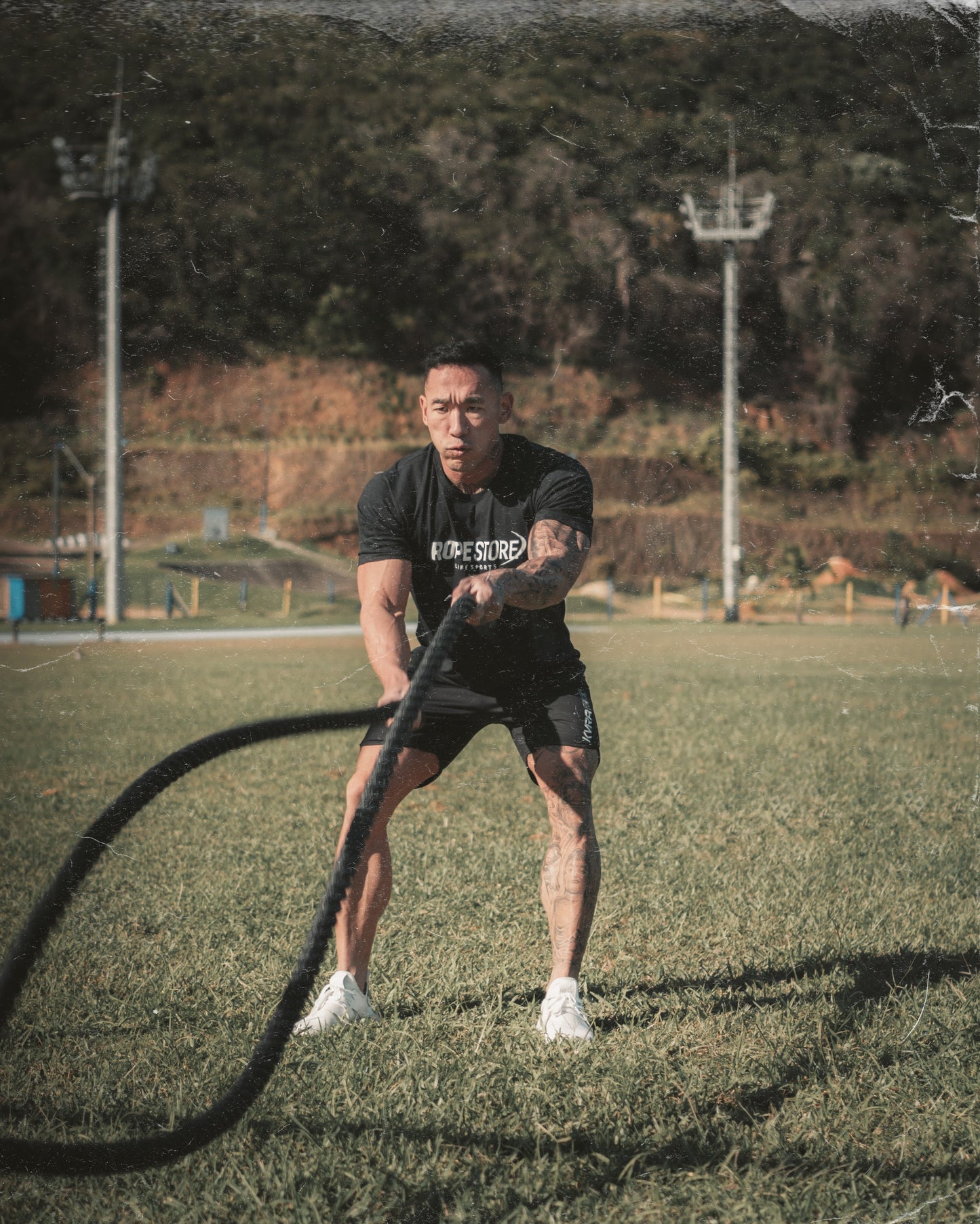 Corda Naval 40 mm Revestida Verde Rope Training