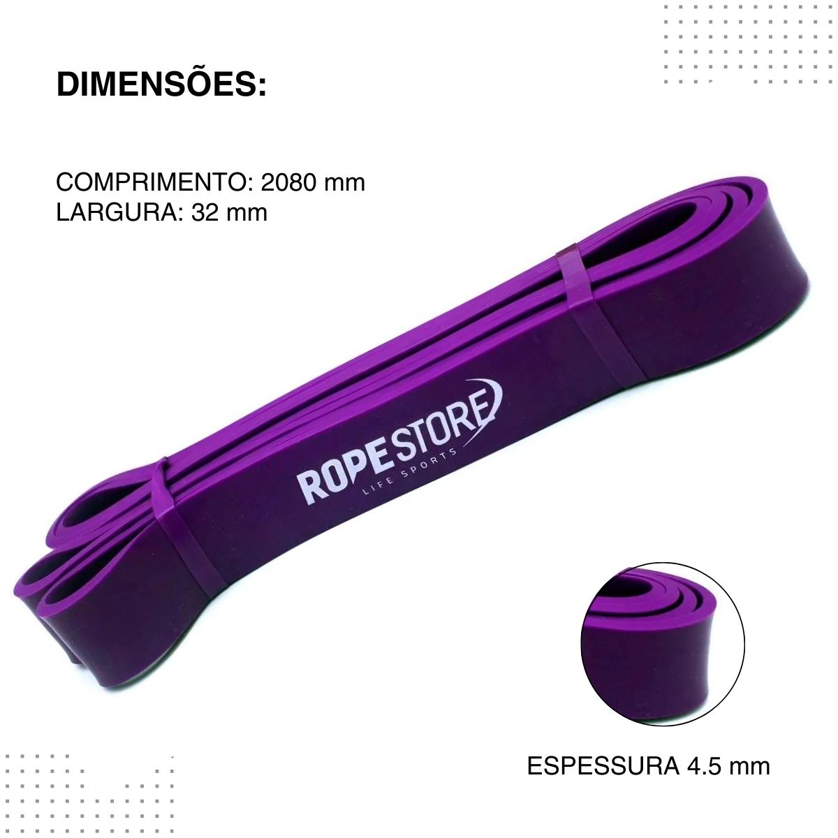 Super Band Média Lilas 3.2 Rope Store