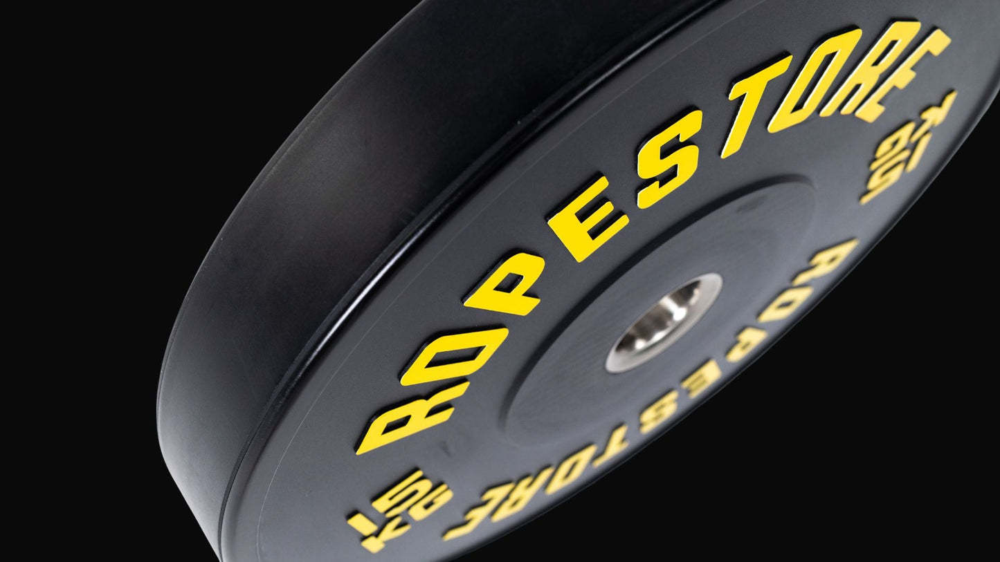 Kit Anilhas Olímpica Bumper Preta 100 kg