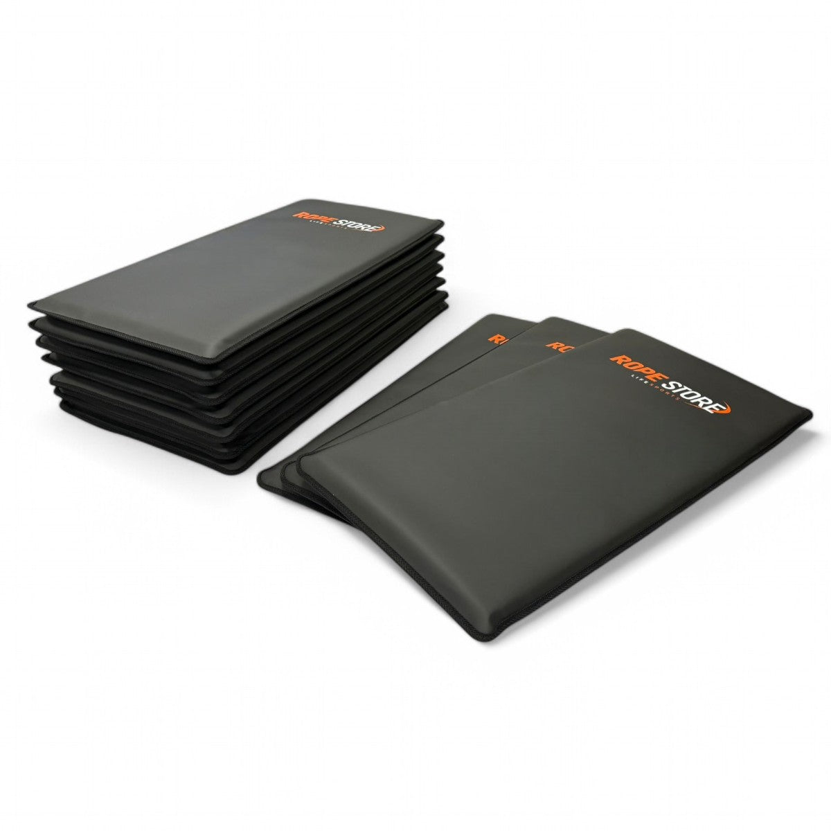 Kit com 10 Colchonetes 90 x 43 x 3 cm D60 Emborrachado Preto