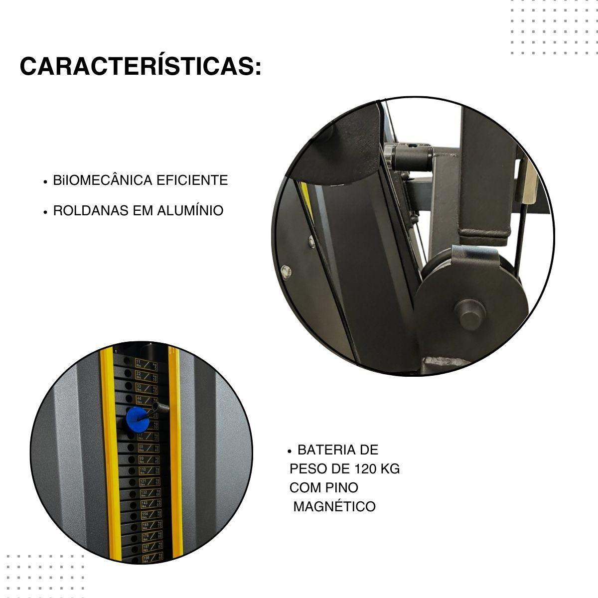 Máquina Triceps Press Machine Carga 120 kg Linha Hard