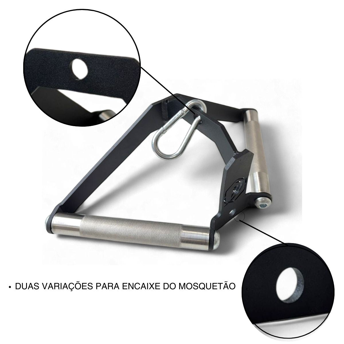 Puxador Triângulo em V Multipegadas Recartilhado