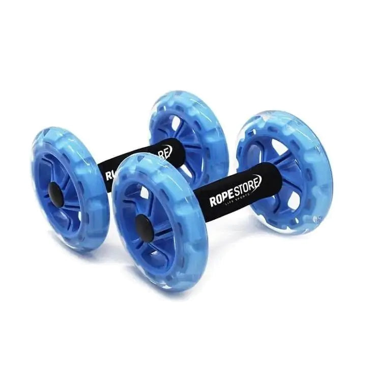 Roda Abdominal Dupla Azul e Preto