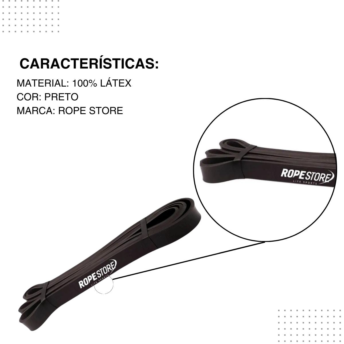 Super Band Leve Preto 2.1 Rope Store