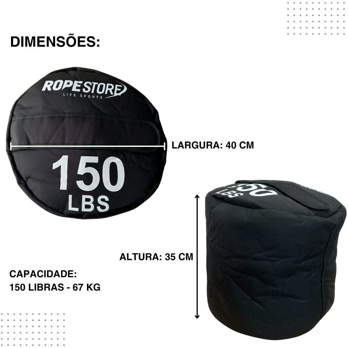 Strongman Sandbag 150 lb Sem Carga
