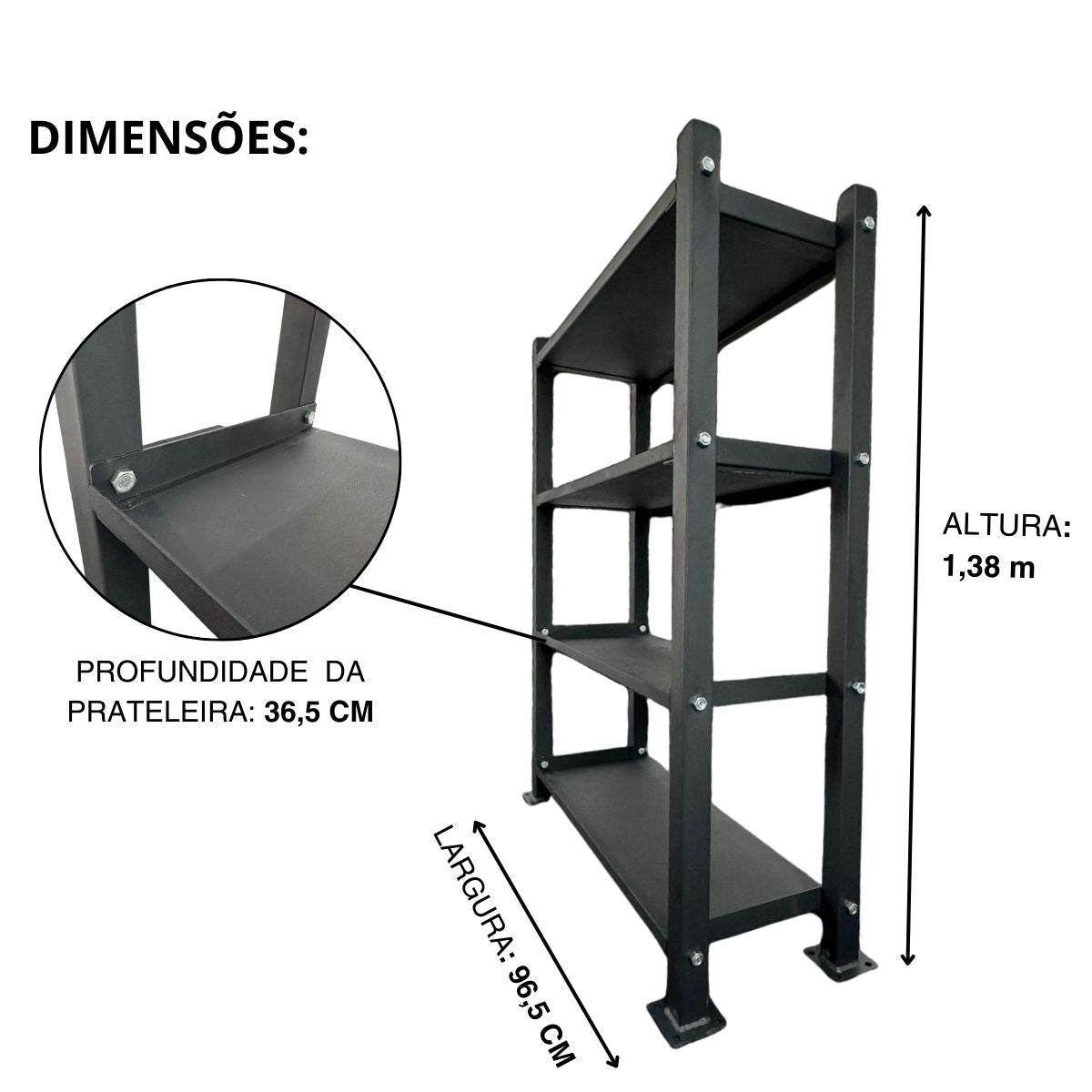 Suporte Organizador Multifuncional 4 Prateleiras