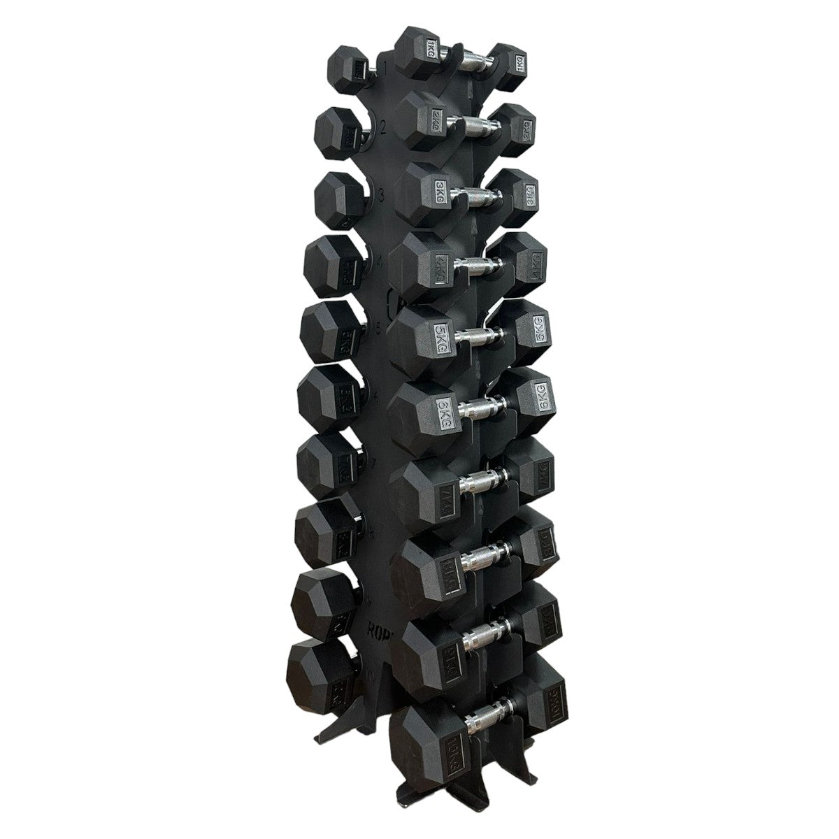 Suporte para Halteres Expositor Torre 10 Pares RS10