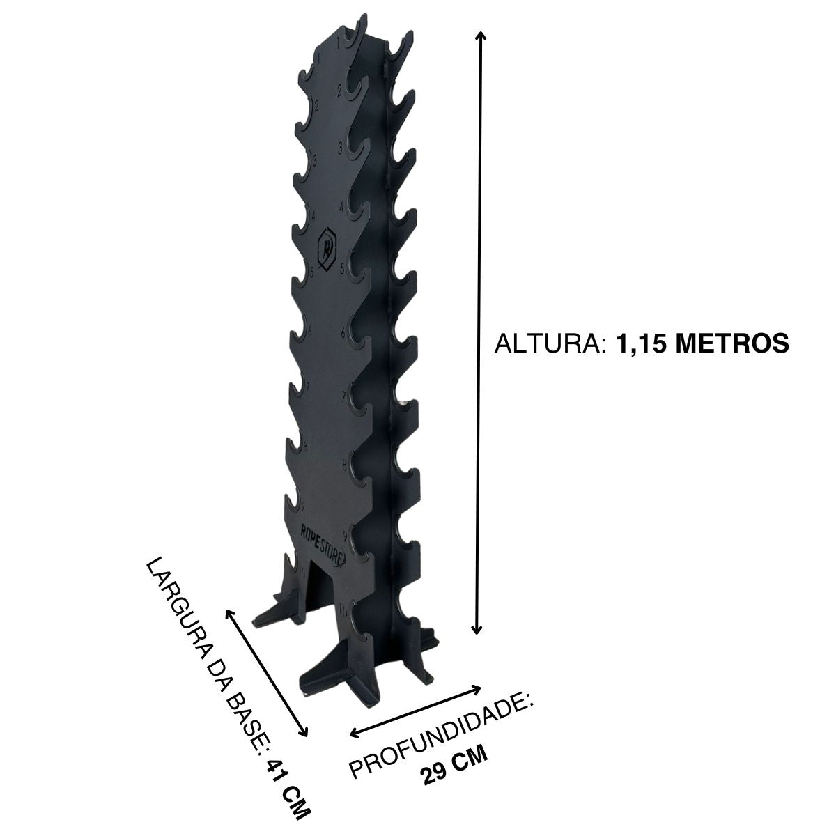 Suporte para Halteres Expositor Torre 10 Pares RS10
