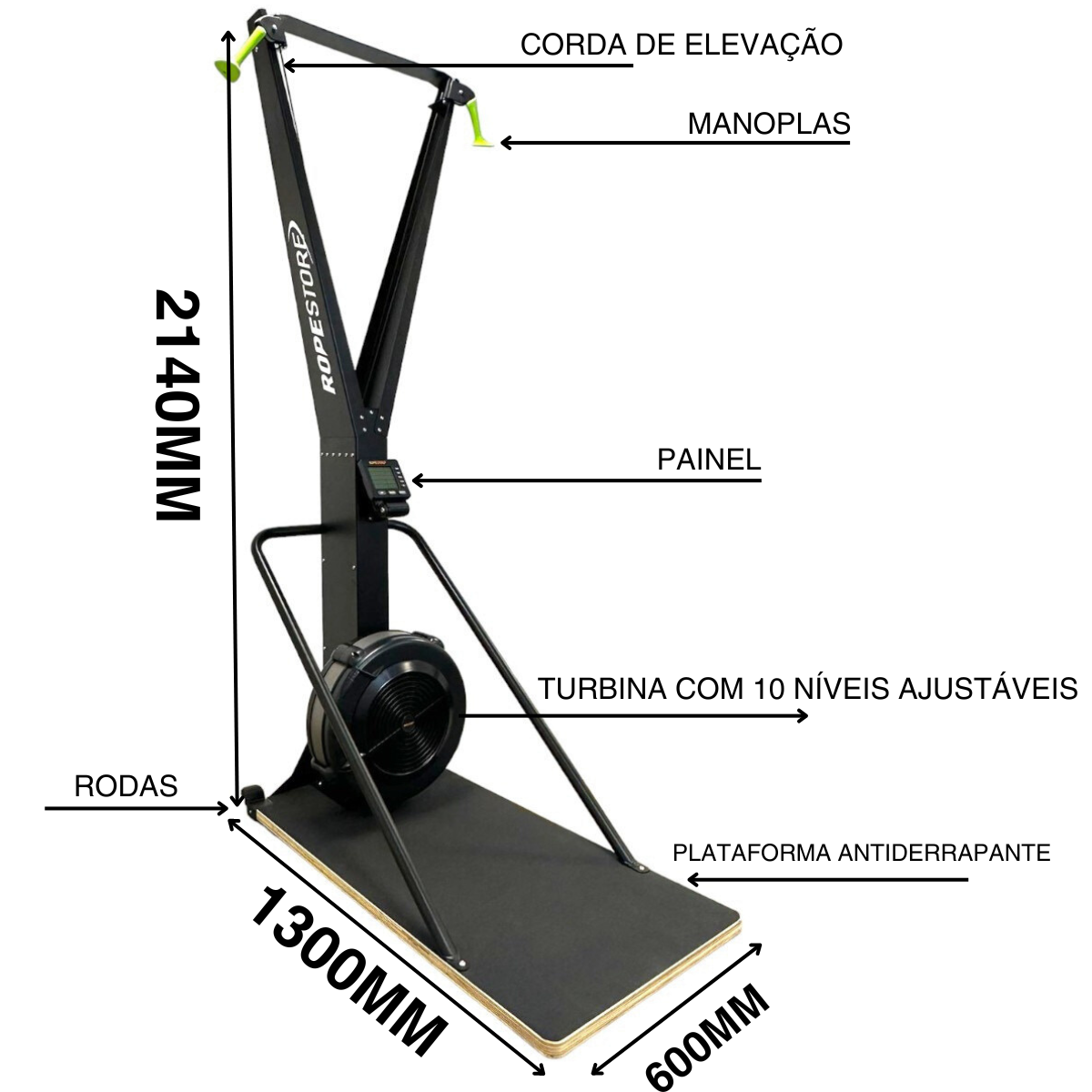 Air Ski Erg Simulador de Esqui Indoor