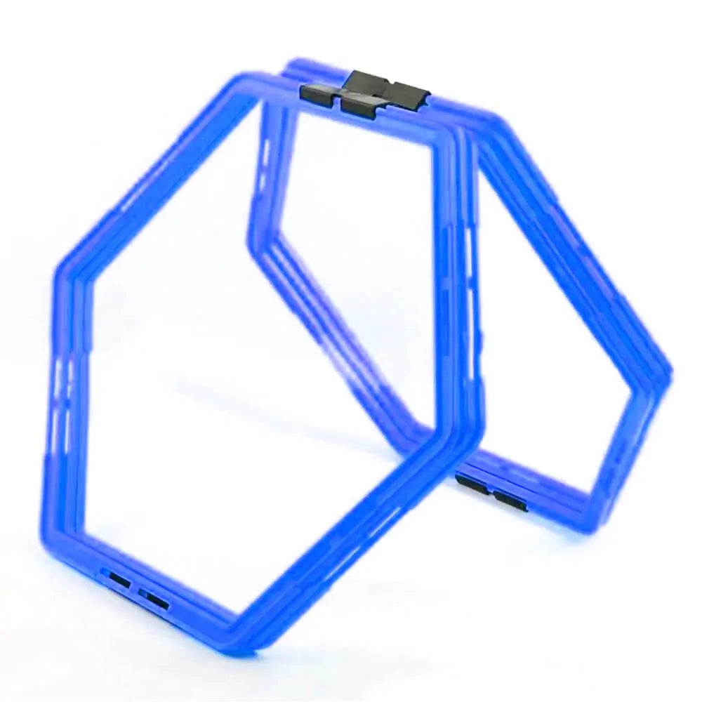 Argola de agilidade Grade Hexagonal 6 unidades Azul