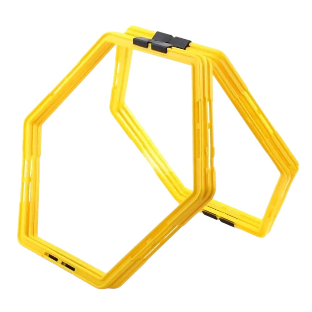Argola Grade Hexagonal de Agilidade 6 Unidades Amarela