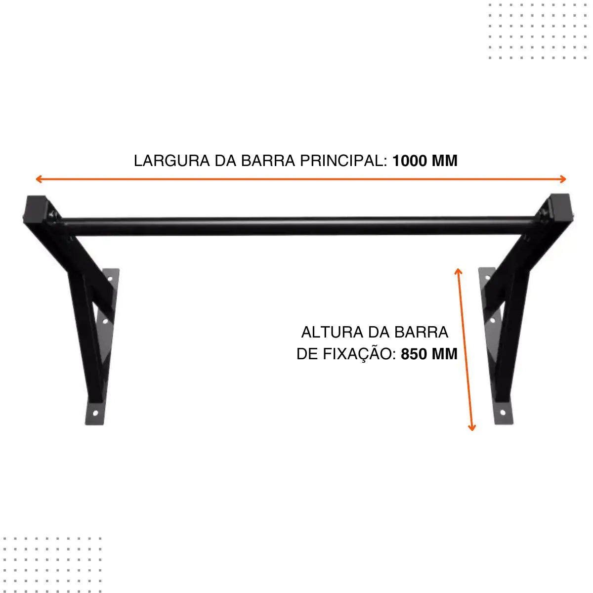 Barra Fixa de Parede Pull-Up BF-850