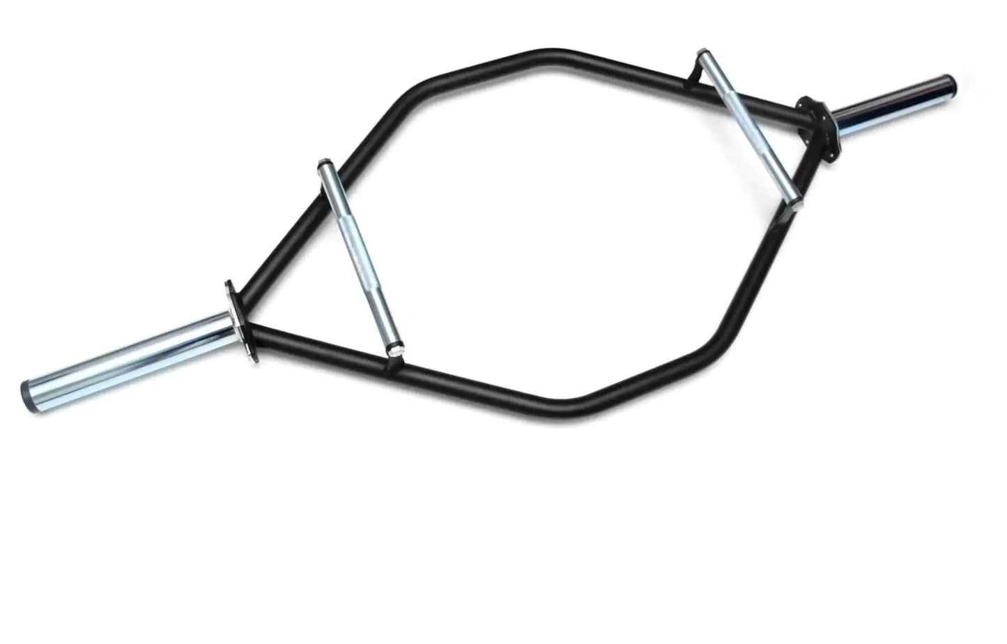 Barra Hexagonal Olímpica Pintada Pegada Aço Inox Ponteira Cromada