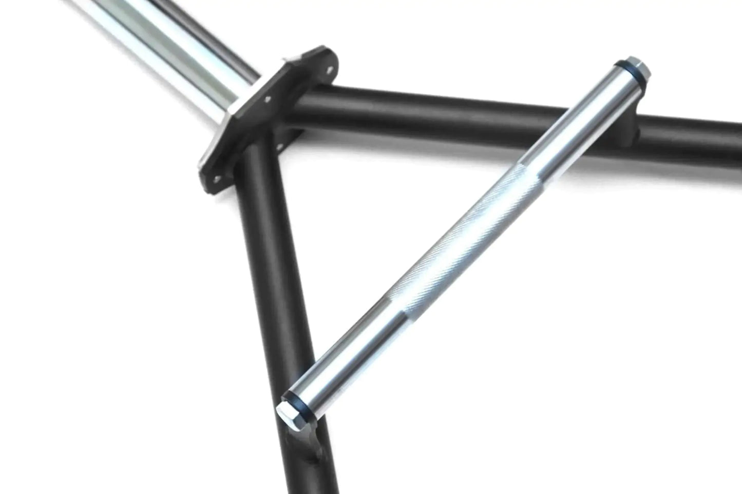 Barra Hexagonal Olímpica Pintada Pegada Aço Inox Ponteira Cromada