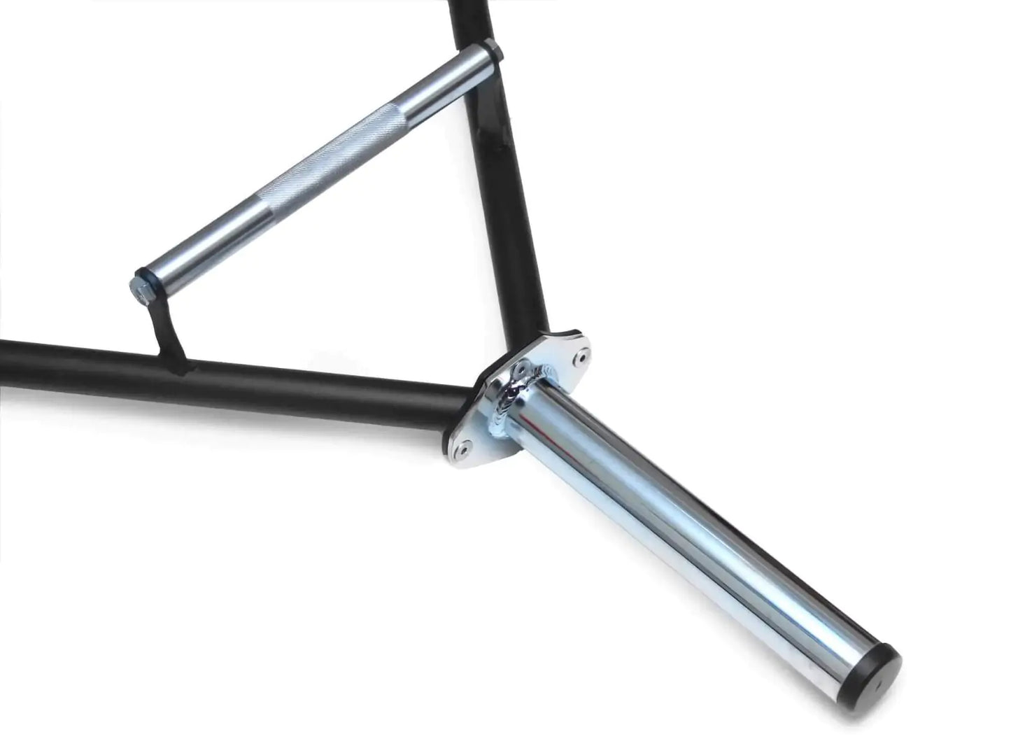 Barra Hexagonal Olímpica Pintada Pegada Aço Inox Ponteira Cromada