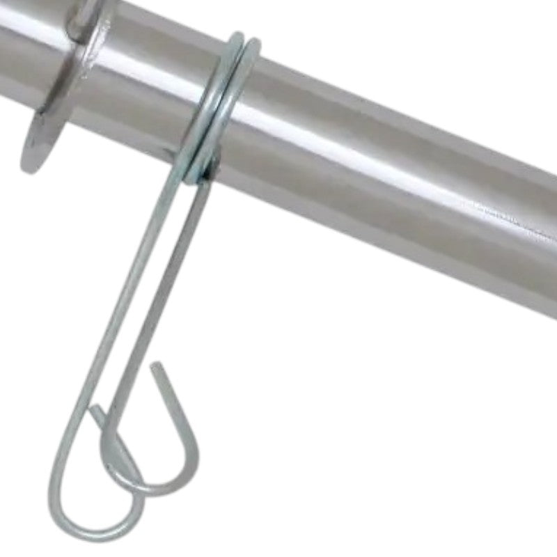 Barra Oca 40cm Zincada Com Presilhas