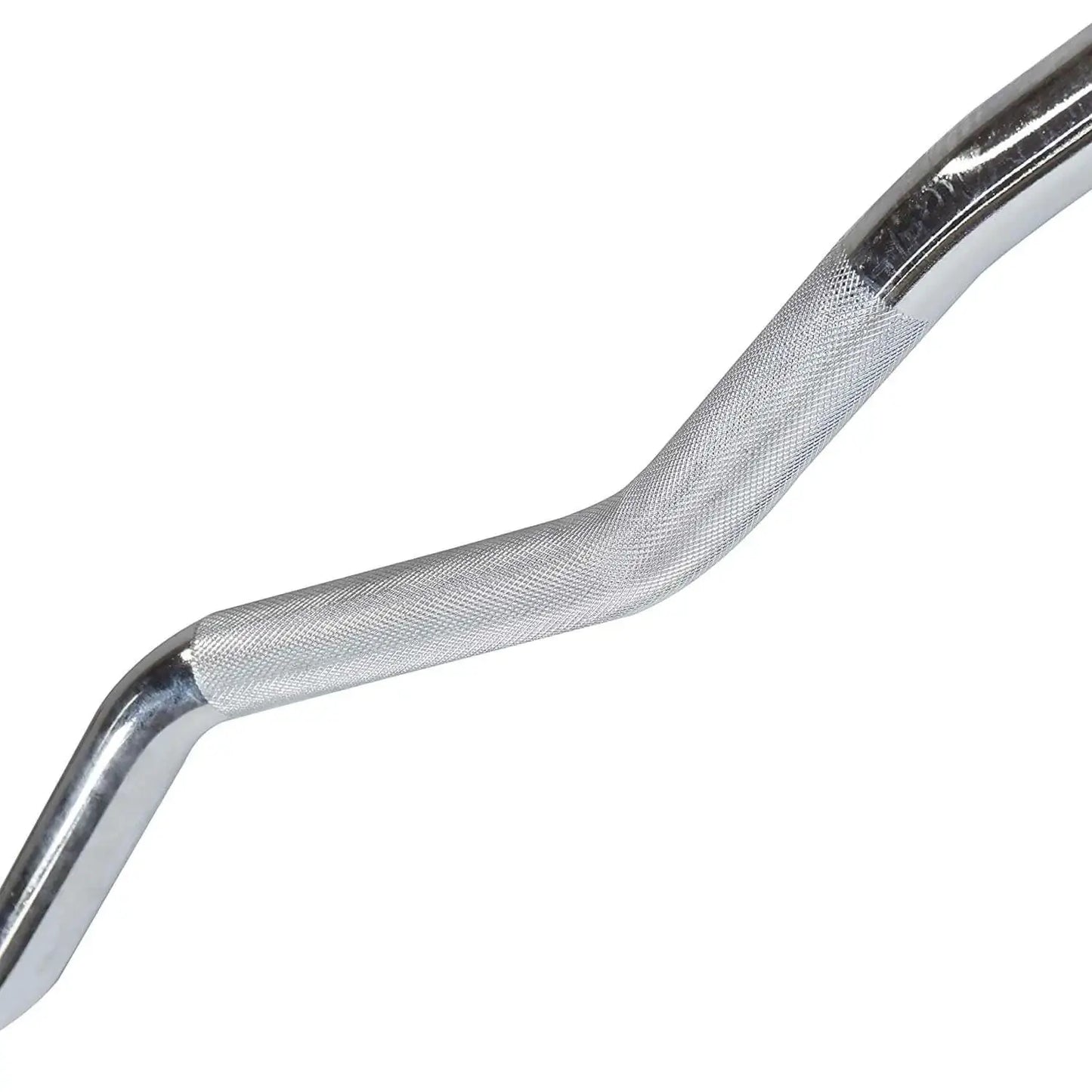 Barra W Olímpica Rolamentada para Musculação 1,20 M Cromada