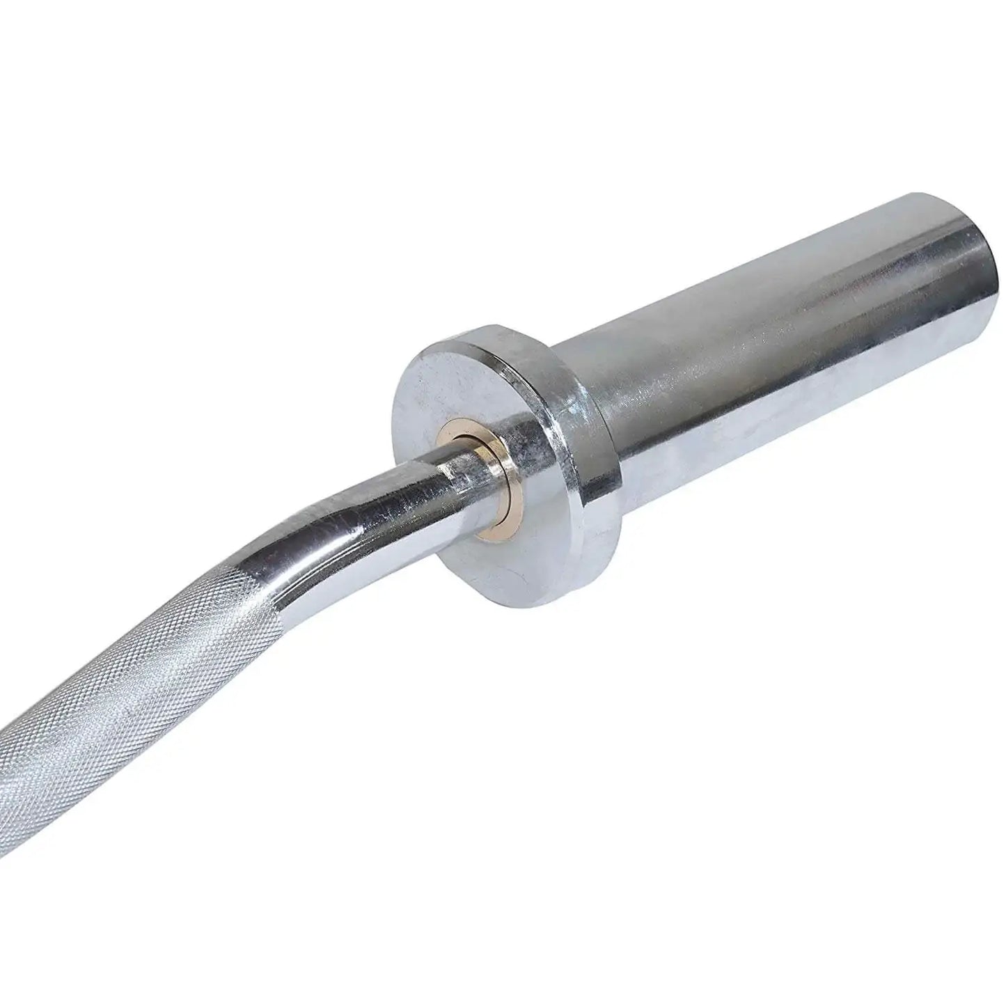 Barra W Olímpica Rolamentada para Musculação 1,20 M Cromada