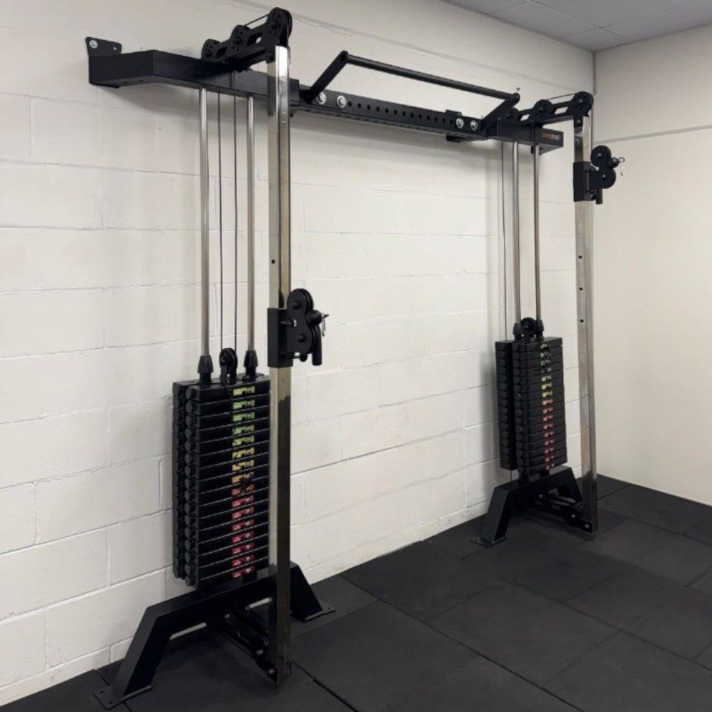 Crossover de Parede com Carga Regulável 50kg Profissional Musculação