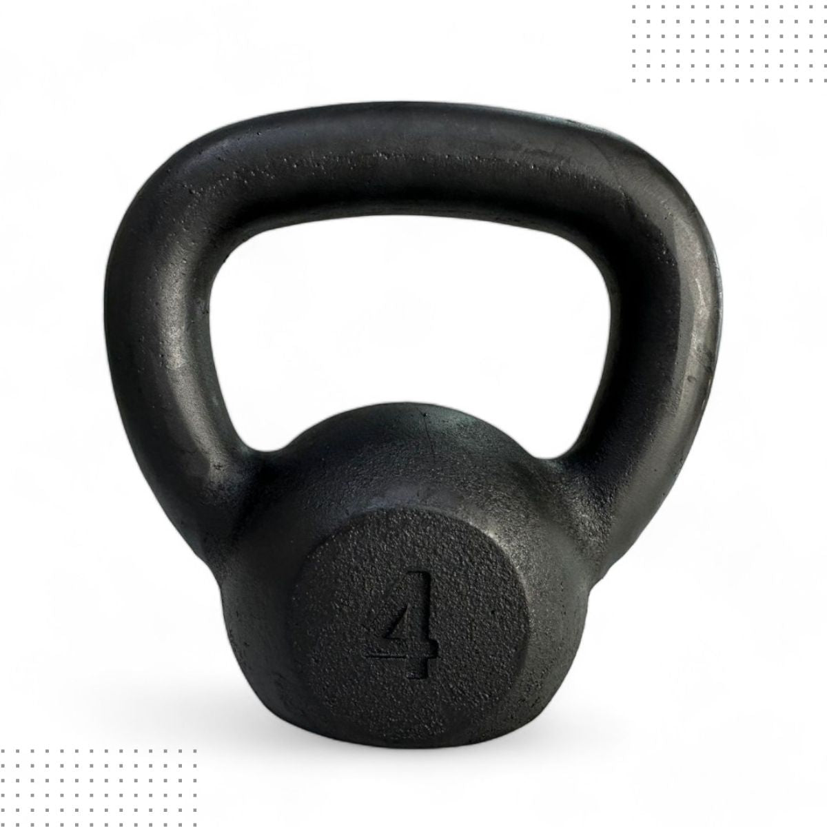 Kettlebell Pintado Ferro Fundido Preto