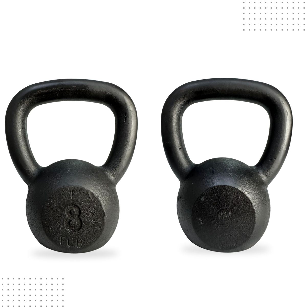 Kettlebell Pintado Ferro Fundido Preto
