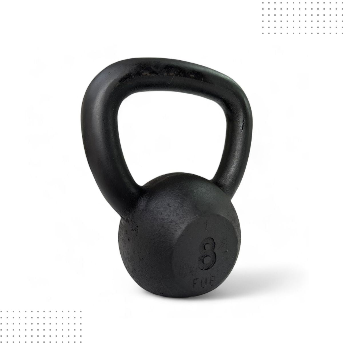 Kettlebell Pintado Ferro Fundido Preto