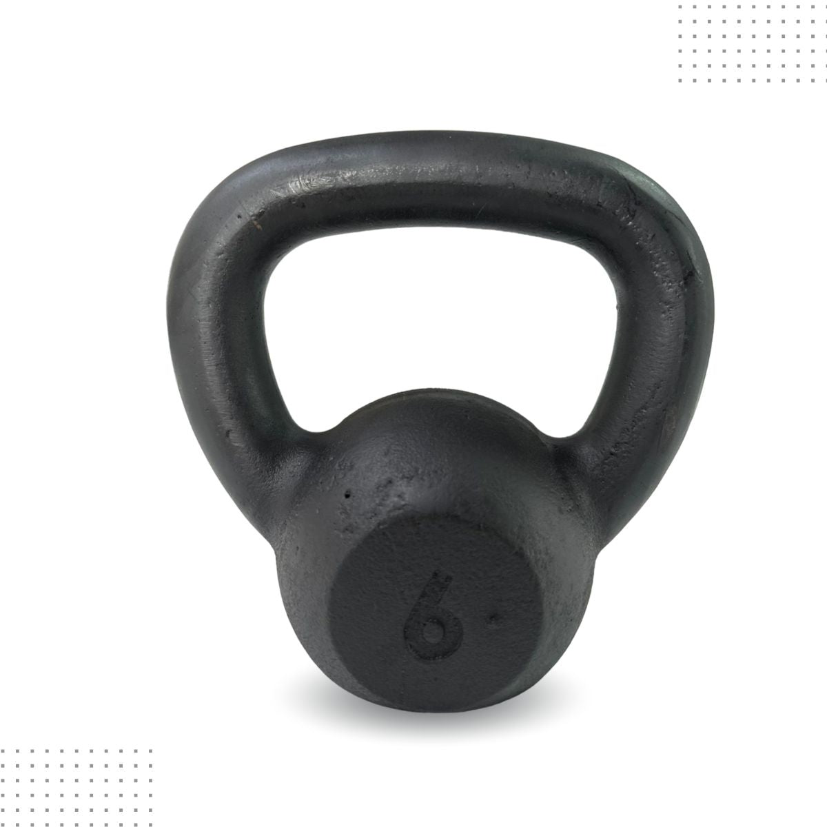 Kettlebell Pintado Ferro Fundido Preto