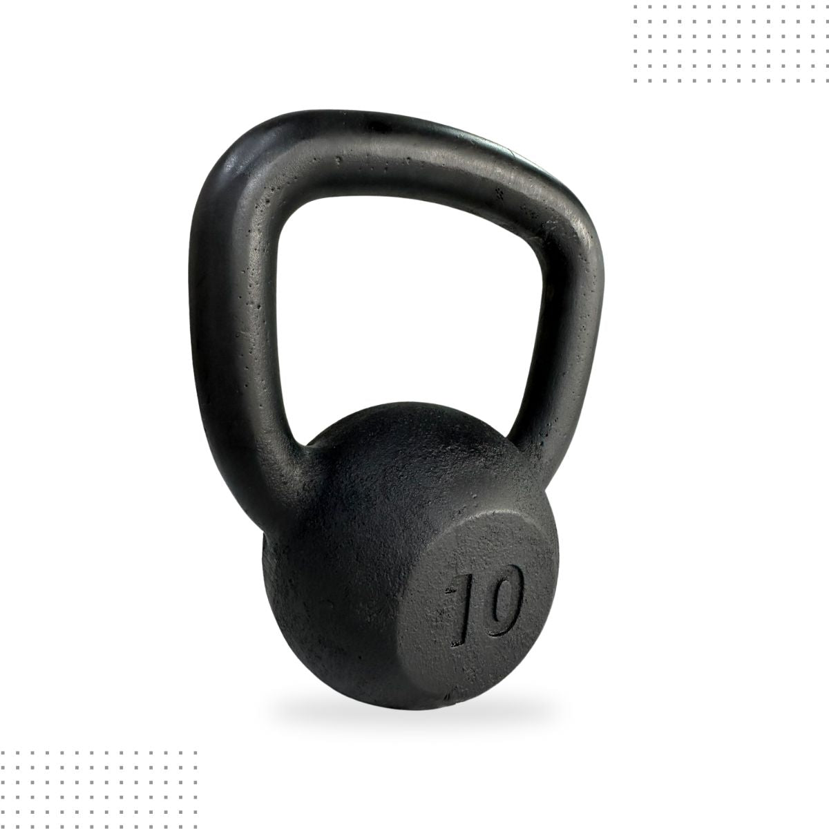 Kettlebell Pintado Ferro Fundido Preto