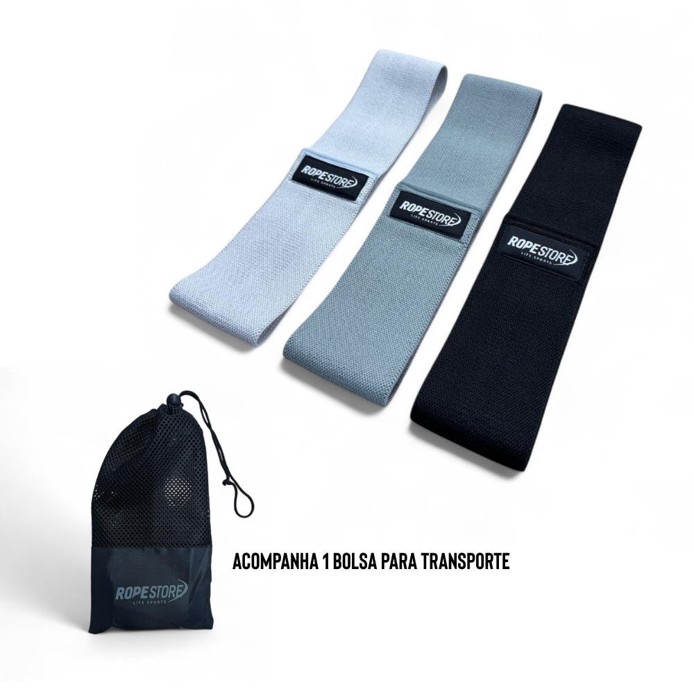 kit Mini Bands Tecido 3 Tensões