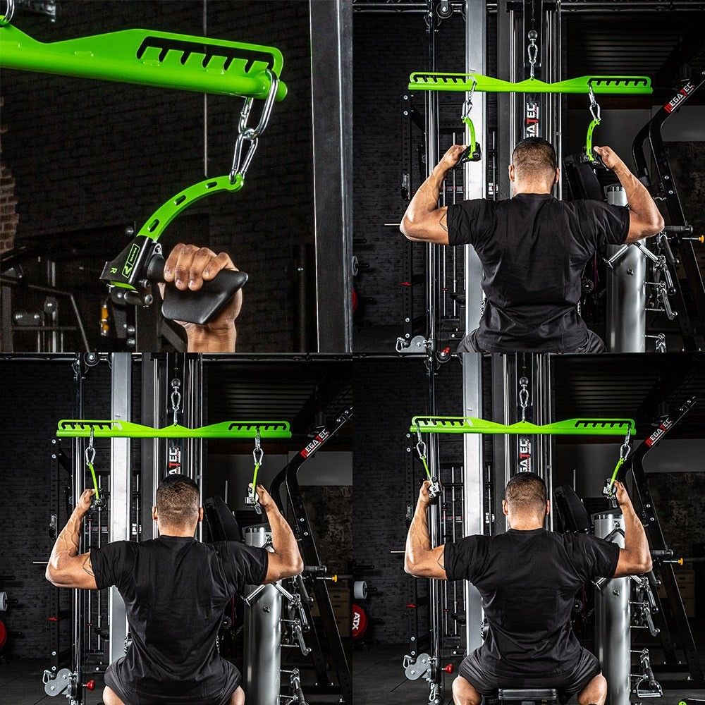 Kit Puxadores Reguláveis Anatômicos Mag Grips Verde