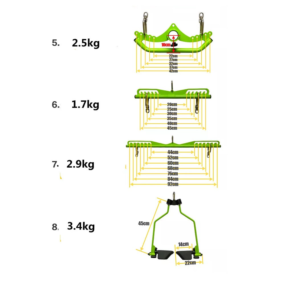 Kit Puxadores Reguláveis Anatômicos Mag Grips Verde