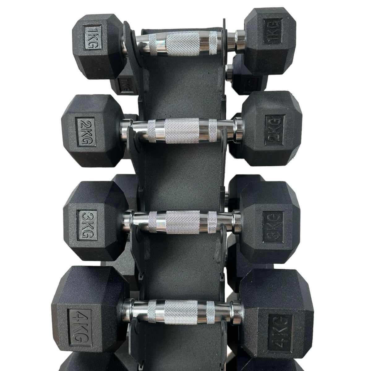Kit Halteres Sextavados 1 a 10kg Par com Suporte RS-10