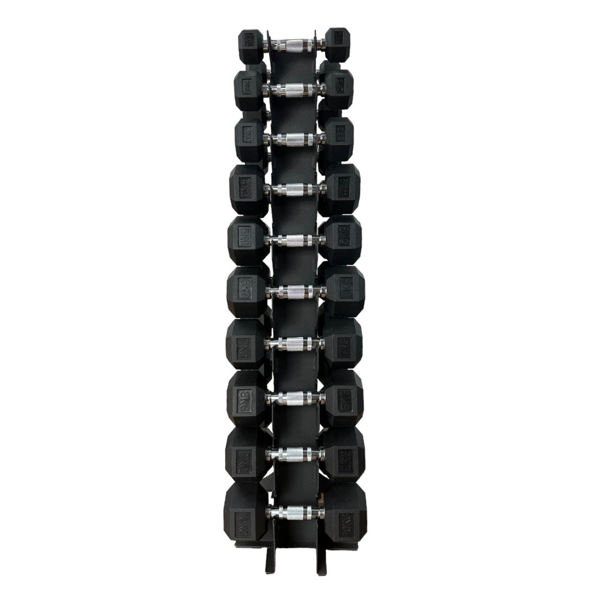 Kit Halteres Sextavados 1 a 10kg Par com Suporte RS-10