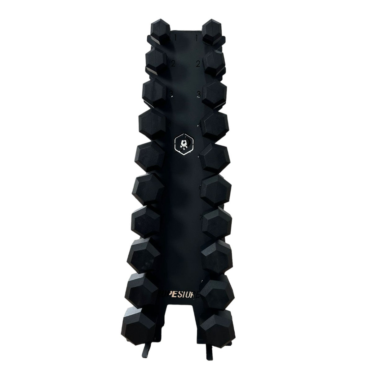 Kit Halteres Sextavados 1 a 10kg Par com Suporte RS-10