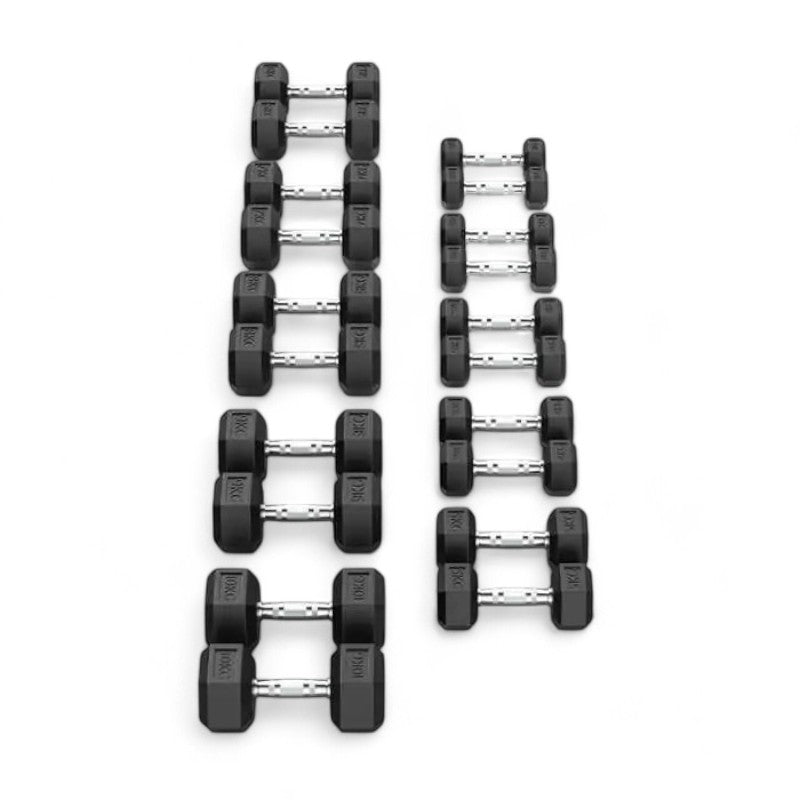 Kit Halteres Sextavados 1,2,3,4,5,6,7,8,9,10 kg Par