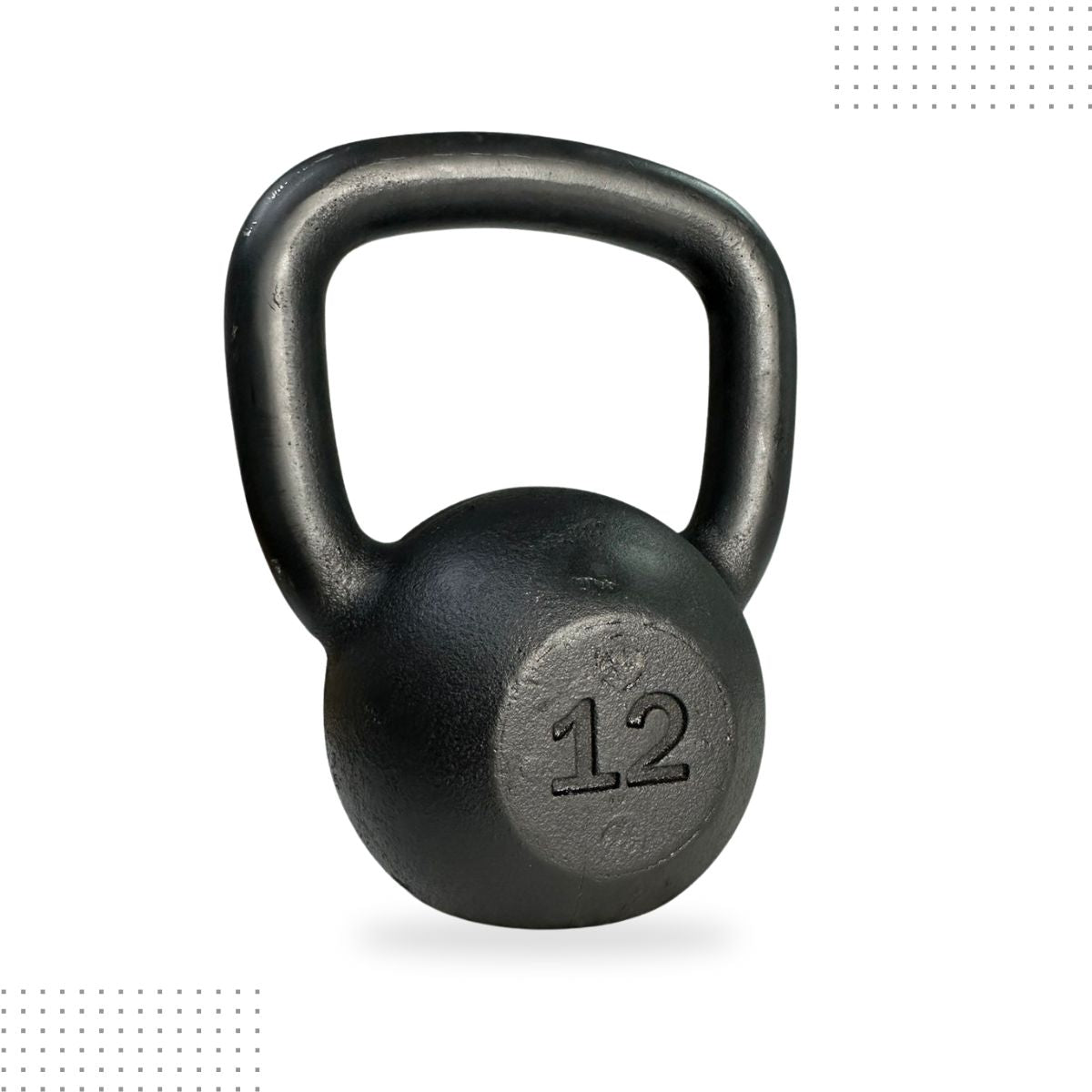 Kettlebell Pintado Ferro Fundido Preto