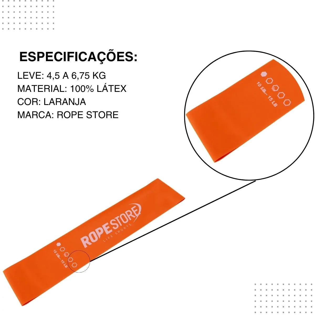Mini Band Leve Laranja