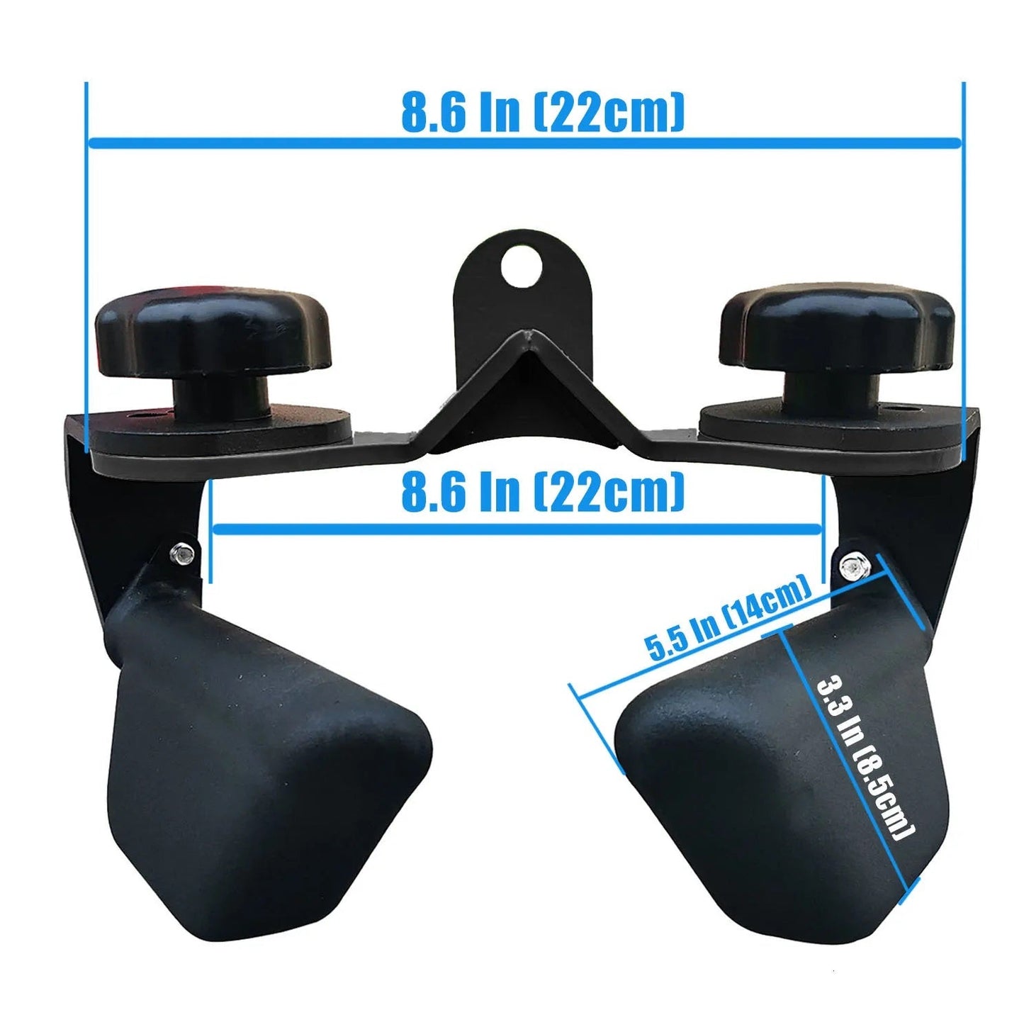 Kit Puxadores Reguláveis Anatômicos Mag Grips Preto