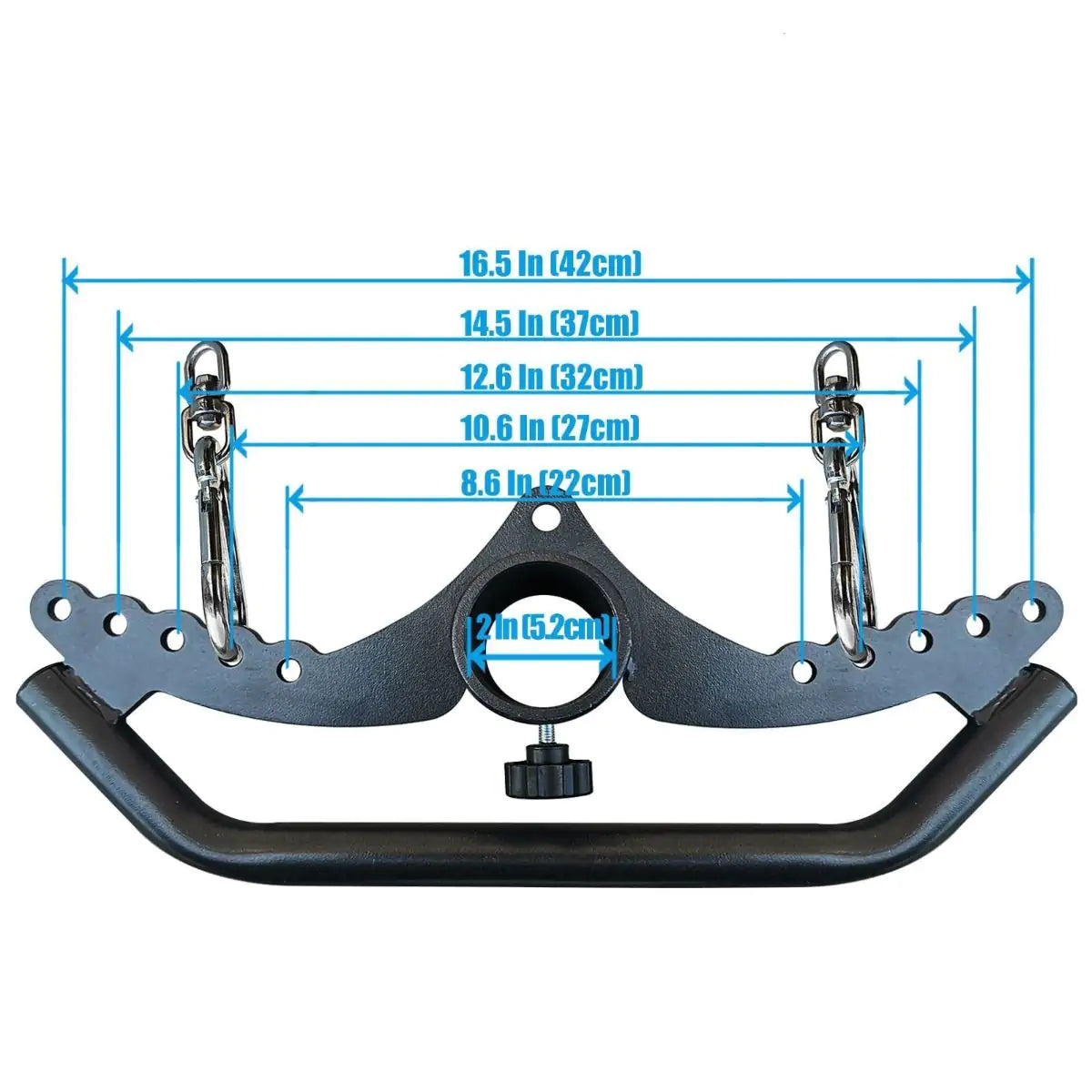 Kit Puxadores Reguláveis Anatômicos Mag Grips Preto