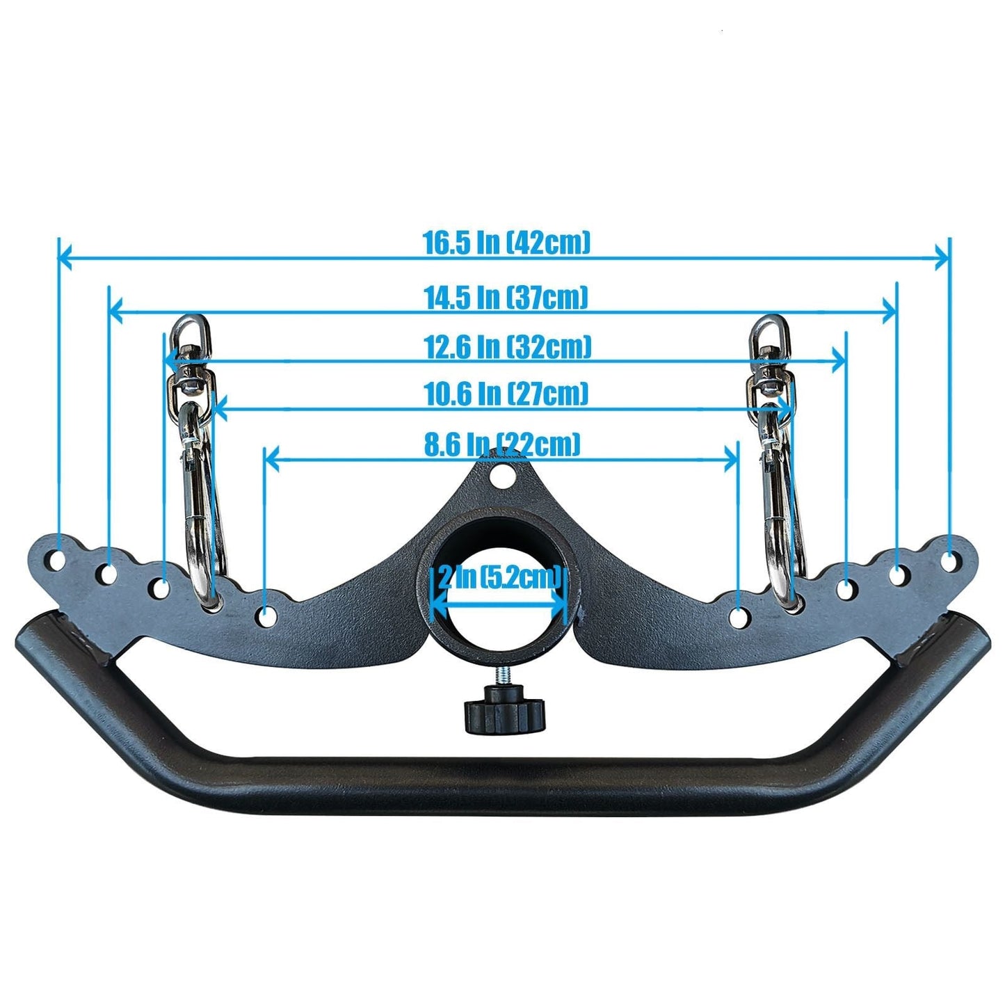 Kit Puxadores Reguláveis Anatômicos Mag Grips Preto
