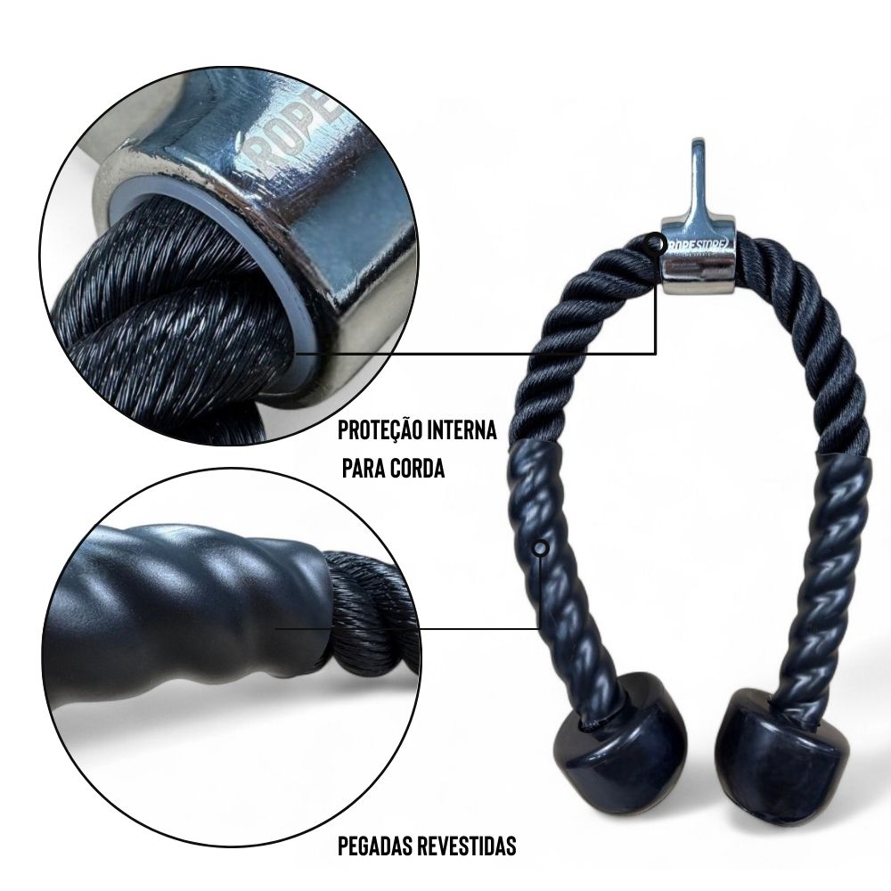Puxador Triceps Corda 60 cm