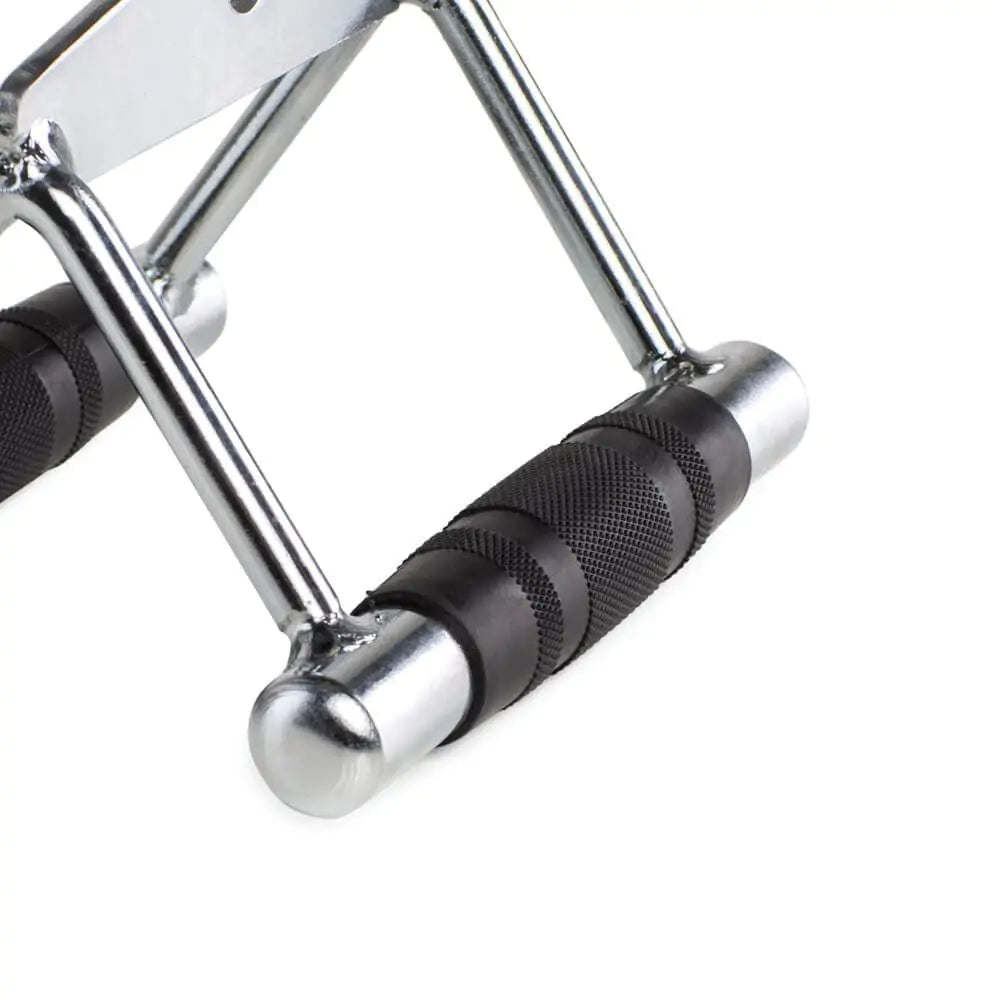 Puxador Triceps Triângulo Cromado com Pegada Emborrachada